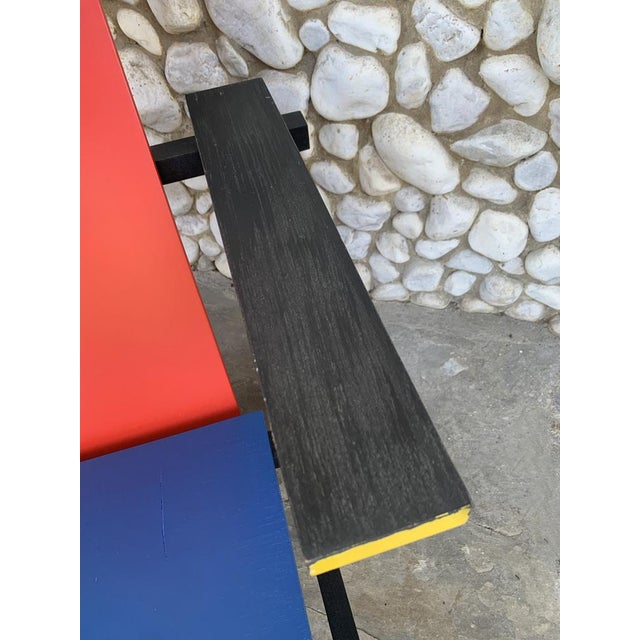 Vintage Red and Blue Armchair by Gerrit Thomas Rietveld, 1970s For Sale - Image 13 of 18