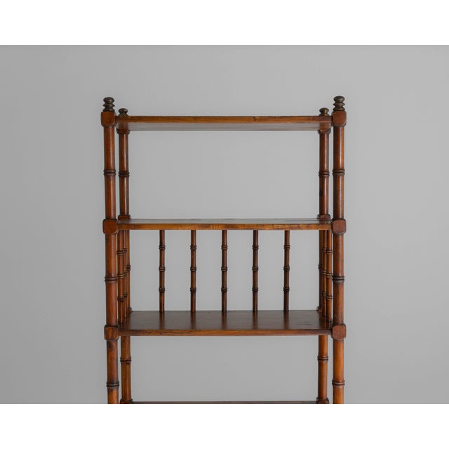 20th Century French Faux Bamboo Étagère For Sale - Image 4 of 18