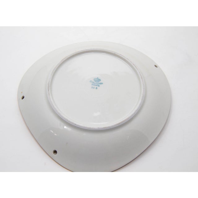 Kronester Bavaria Triangular Porcelain Plate Vintage Handpainted Ceramic Germany For Sale - Image 9 of 10