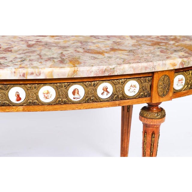 Vintage French Giltwood Coffee Table with Marble Top, 1950s For Sale - Image 13 of 18