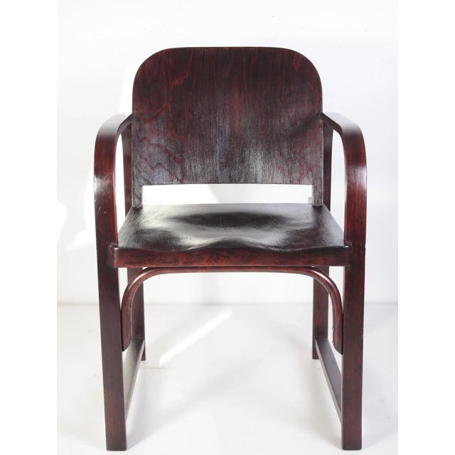 Originally produced by Thonet, made by Tatra Pravenec in Slovakia in the 1950s. Partly restored: cleaned, light woodwork,...