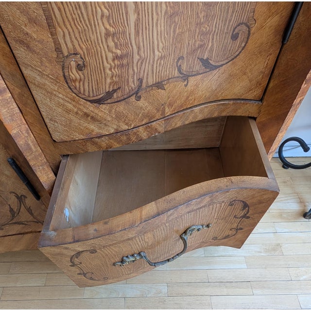 1882 Italian Ashwood Triple Armoire For Sale - Image 11 of 14