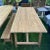Vintage Simple Salvaged Teak Outdoor Dining Table For Sale - Image 4 of 5