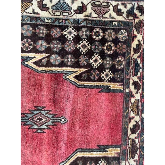 Vintage Rustic Wool Rug, 1950s For Sale - Image 6 of 14