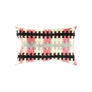 Pasargad Turkish Multi Color Silk Ikat Pillow (Ti 166) - 24" X 16"