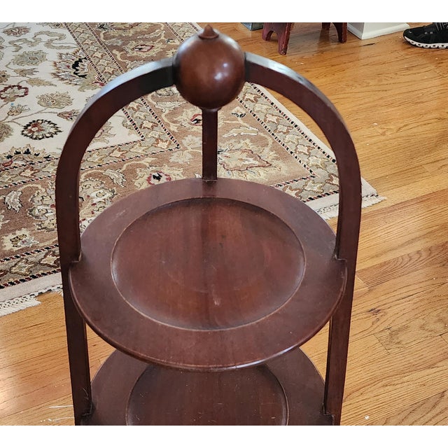 Vintage Edwardian Three-Tired Muffin Stand For Sale - Image 9 of 9