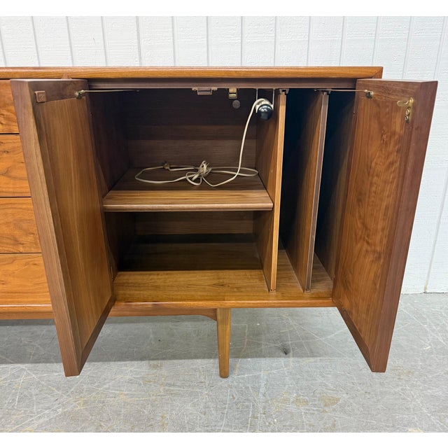 Mid 20th Century Mid-Century Modern Drexel Declaration Walnut Sideboard For Sale - Image 5 of 8