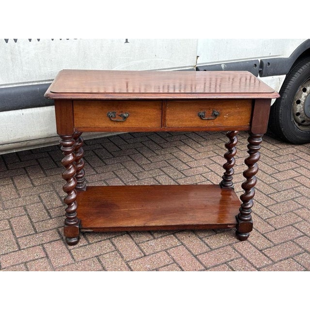 Victorian Mahogany Console Table For Sale - Image 11 of 13