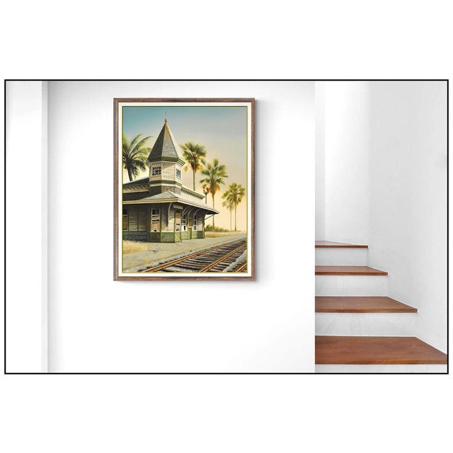 Message us to inquire about custom framing options! (Included for free with every purchase) The artwork here, "The Depot",...
