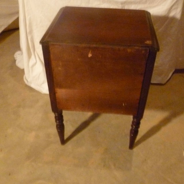 19th Century Italian Side Table With Storage Nightstand Inlay Craft Work For Sale In Atlanta - Image 6 of 8