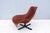 Mid-Century Modern Antonio Citterio for B&b Italia Patinated Cognac Leather Mart Swivel Armchair For Sale - Image 3 of 18