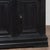 Early 20th Century Black Painted Oak Display Cabinet For Sale - Image 13 of 14