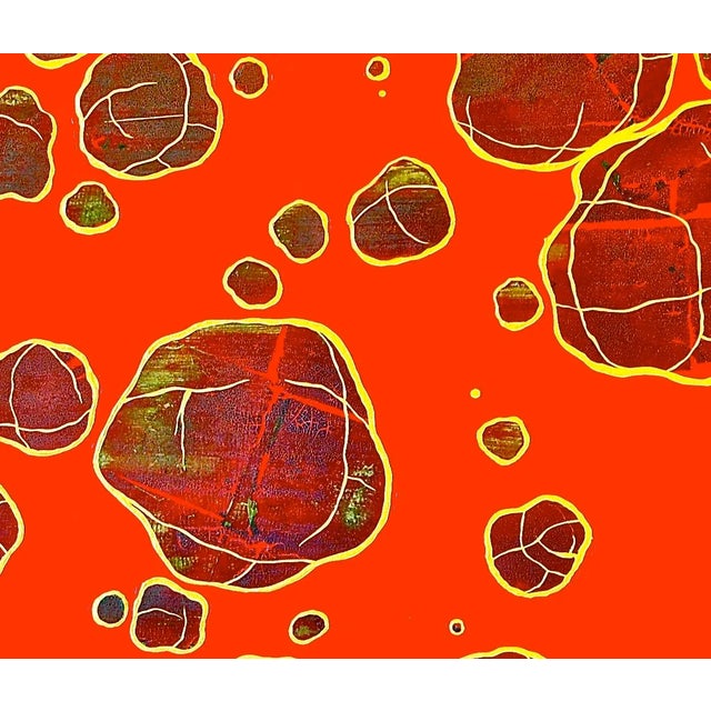 Contemporary Large Original Red Artwork "Departure No. 2" by Alexander Eulert For Sale - Image 3 of 5