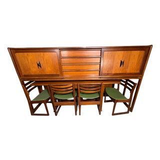 Vintage Teak Dining Room Set from Elliotts of Newbury, 1960, Set of 6 For Sale