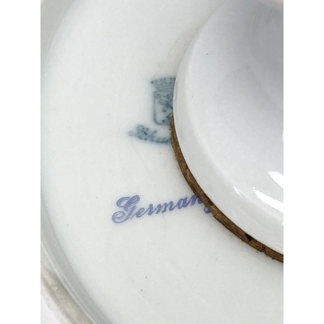 1950s Dresden Bavaria Porcelain Reticulated Compote Bird & Floral Motif For Sale In Dallas - Image 6 of 6