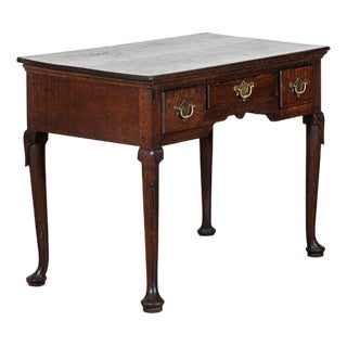 18th Century English Oak Side Table, 1780s For Sale