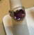 Estate DAVID YURMAN Sterling Silver Amethyst Ring With Diamonds size 7 For Sale - Image 18 of 18