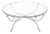 Jensen Style Steel and Brass Hoof and Ram's Head Coffee Table For Sale