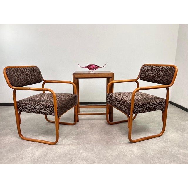 Vintage Art Deco Armchairs from Thonet, 1929, Set of 2 For Sale - Image 3 of 15