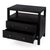 2020s Nora 28 in. W Rectangular 2 Drawer Wide Nightstand with Open Shelf, Antique Coffee For Sale - Image 5 of 11