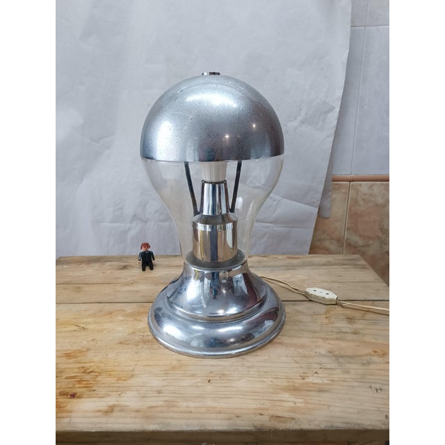 1960s Vintage Ingo Maurer Style Table Lamp, 1960s For Sale - Image 5 of 5