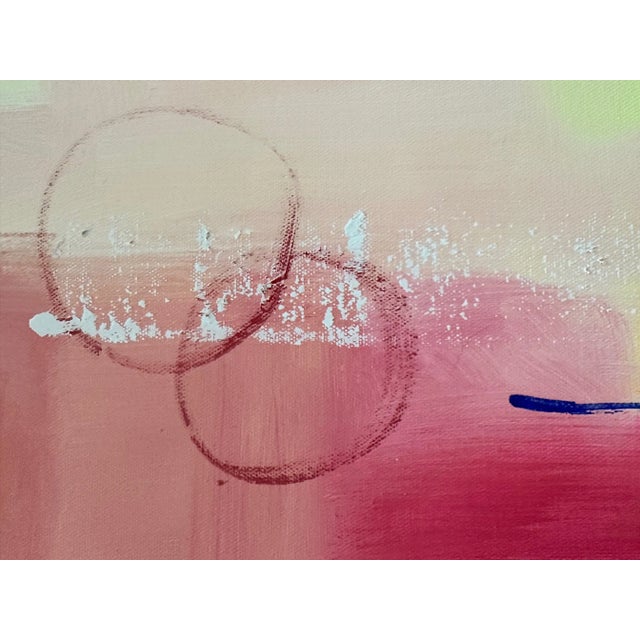 Paint "It's Love" Large Abstract Original Oil Painting by Christine Frisbee For Sale - Image 7 of 7