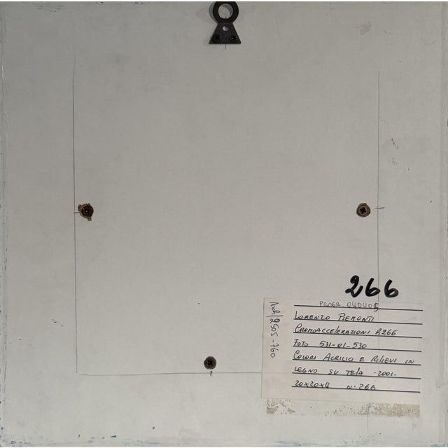 Lorenzo Piemonti, Cromoaccelerazioni 266, 2001, Mixed Media For Sale - Image 4 of 5