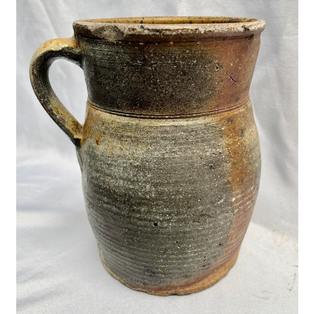 Antique French Handcrafted Pottery Pitcher For Sale - Image 12 of 12