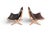 Mid 20th Century Mid 20th Century Pair of Lowback Sigurd Ressell Falcon Chairs in Lacquered Beech For Sale - Image 5 of 11