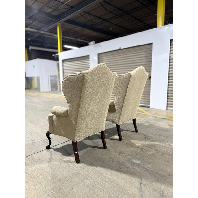 2000 - 2009 Pair of Pennsylvania House Wingback Chairs For Sale - Image 5 of 16