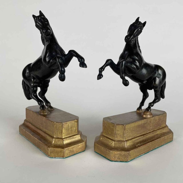 Black Grand Tour Horse Sculptures, Early 1800s, Bronzes, Set of 2 For Sale - Image 8 of 13