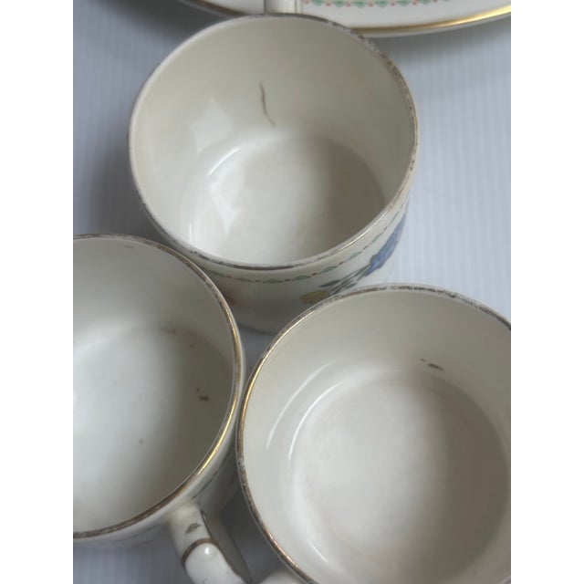 Vintage 1960 Aynsley and Sons England Hand Painted "Famille Rose" 56pc Dinner Set for 8 For Sale - Image 11 of 18