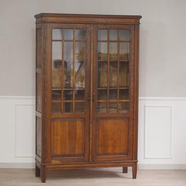 Antique Gründerzeit Display Cabinet with Mullioned Glass, 1890s For Sale - Image 3 of 18