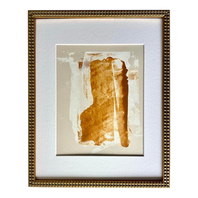 2025 "Desiderio" Contemporary Abstract Painting on Paper by Artist r.k. Red For Sale