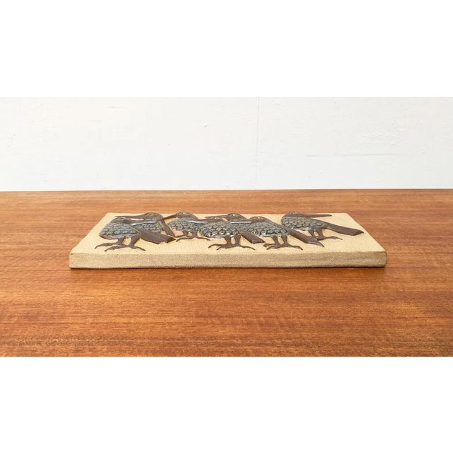 Mid-Century Danish Wall Relief Plate by Marianne Starck for Michael Andersen Bornholm For Sale - Image 11 of 18