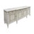 Dove Gray Painted Louis XVI Buffet, French, Carrara Marble, Antique 1920s For Sale - Image 8 of 9