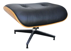 Mid-Century Modern Eames Leather Ottoman by Herman Miller