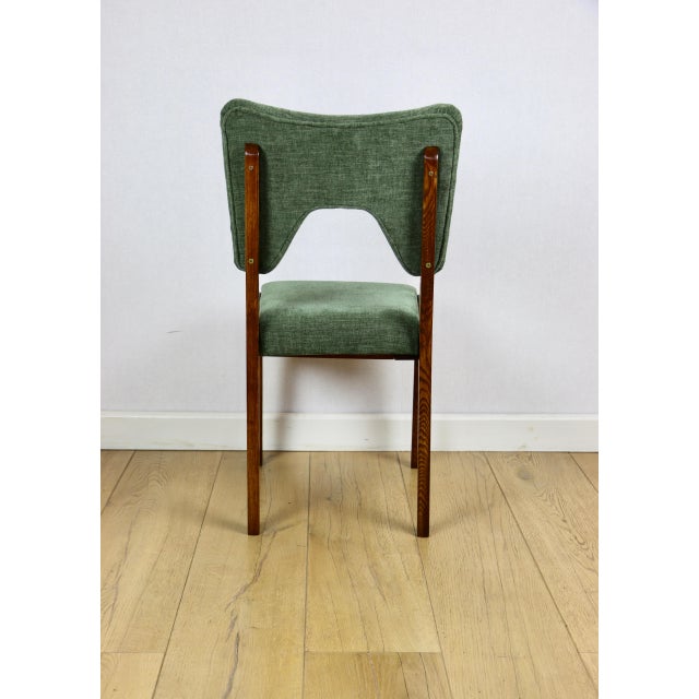 Olive Vintage Olive Chairs by Rajmund Hałas, 1970s, Set of 2 For Sale - Image 8 of 14