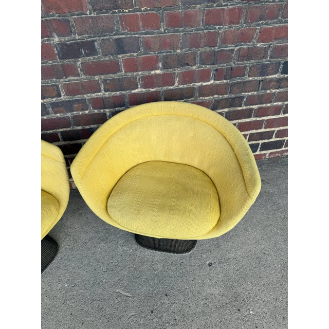 Mid-Century Modern Pair of Warren Platner Bronze Lounge Chairs for Knoll For Sale - Image 3 of 6