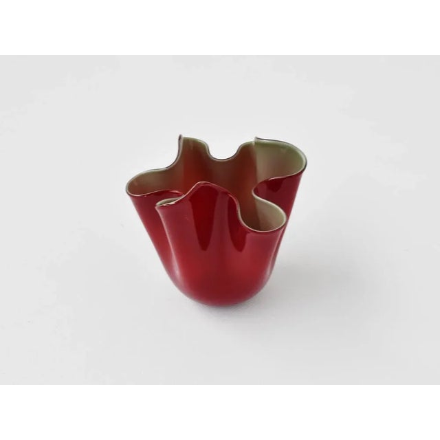 Glass Vase by Fulvio Bianconi for Venini, 1950s, in Very Good conditions. Designed 1950 to 1959 This piece has an...