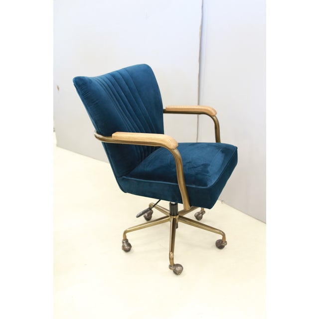 Traditional Sarreid Ltd. Brooks Swivel Desk Chair For Sale - Image 3 of 9