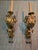 Italian Vintage Italian Gilt Pair Sconces For Sale - Image 3 of 7