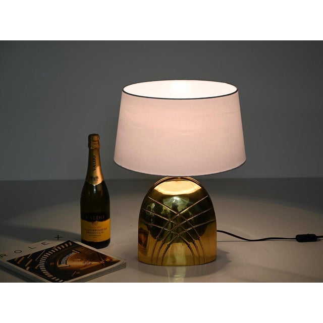 Large Vintage Italian Brass Table Lamp by Paolo Piva, 1970s For Sale - Image 3 of 16
