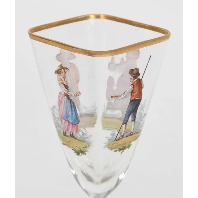 Late 19th Century Enameled and Parcel-Gilt Glass Cruet Set, Lobmeyr - 6 piece For Sale In New York - Image 6 of 9