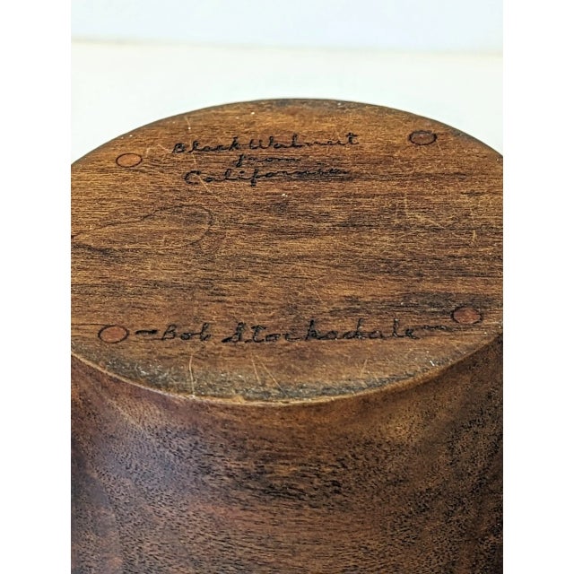 Mid-Century Modern Bob Stocksdale Black Walnut Bowl For Sale - Image 3 of 6