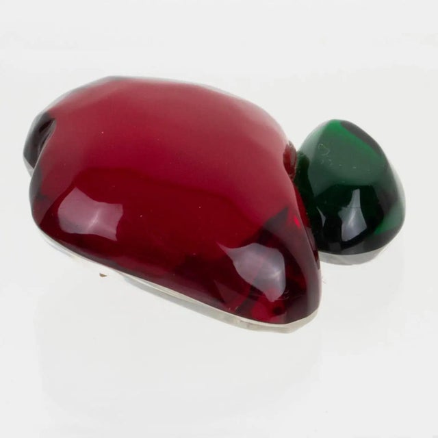 Kaso Red Apple Acrylic Lucite Clip Earrings For Sale In Atlanta - Image 6 of 7