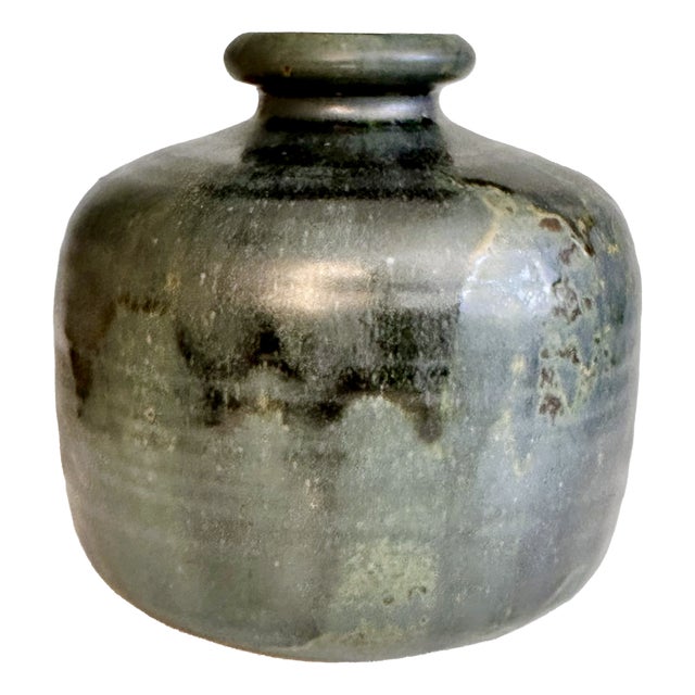 Organic Studio Ceramics in Blue-Green from Hubertus Menzel, Germany, 1970s For Sale