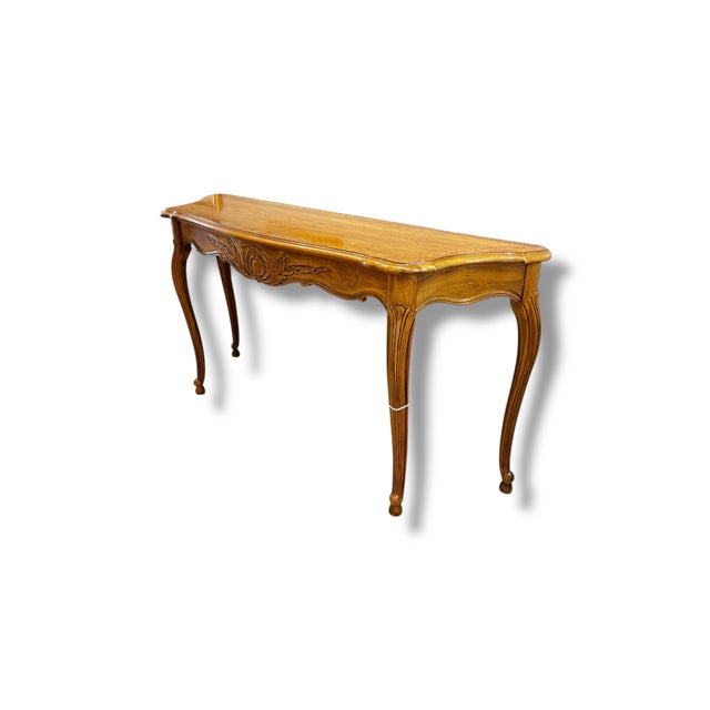 Mid-Century Modern 1990s Barker Bros Console Table For Sale - Image 3 of 5