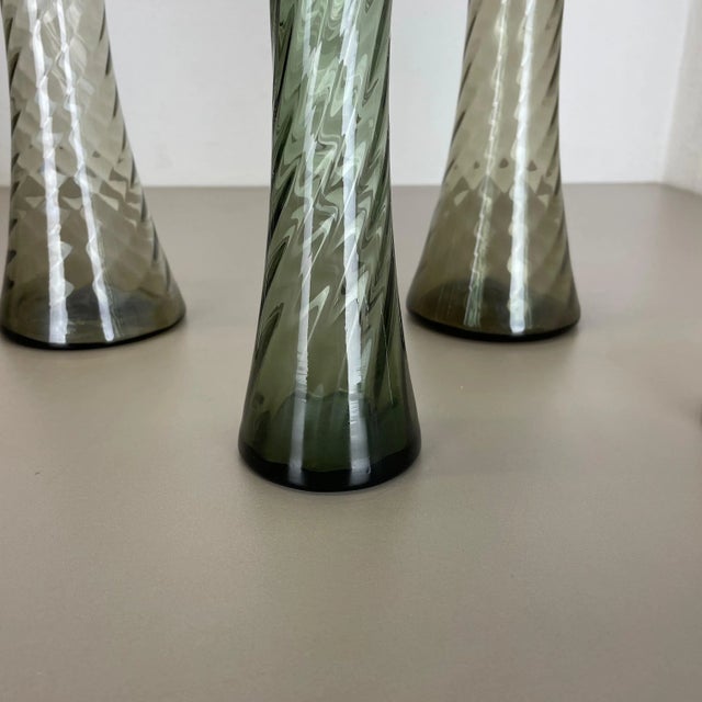 Hand Blown Crystal Glass Vases from Alfred Taube, Germany, 1960s, Set of 4 For Sale - Image 14 of 18