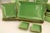 Gorgeous Lot of Pottery Barn Asian Square Green Dinnerware Settings for 4 People - 24 pcs For Sale - Image 9 of 10